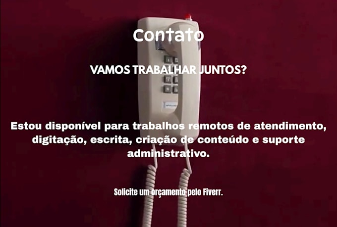 escrever e atender ao cliente